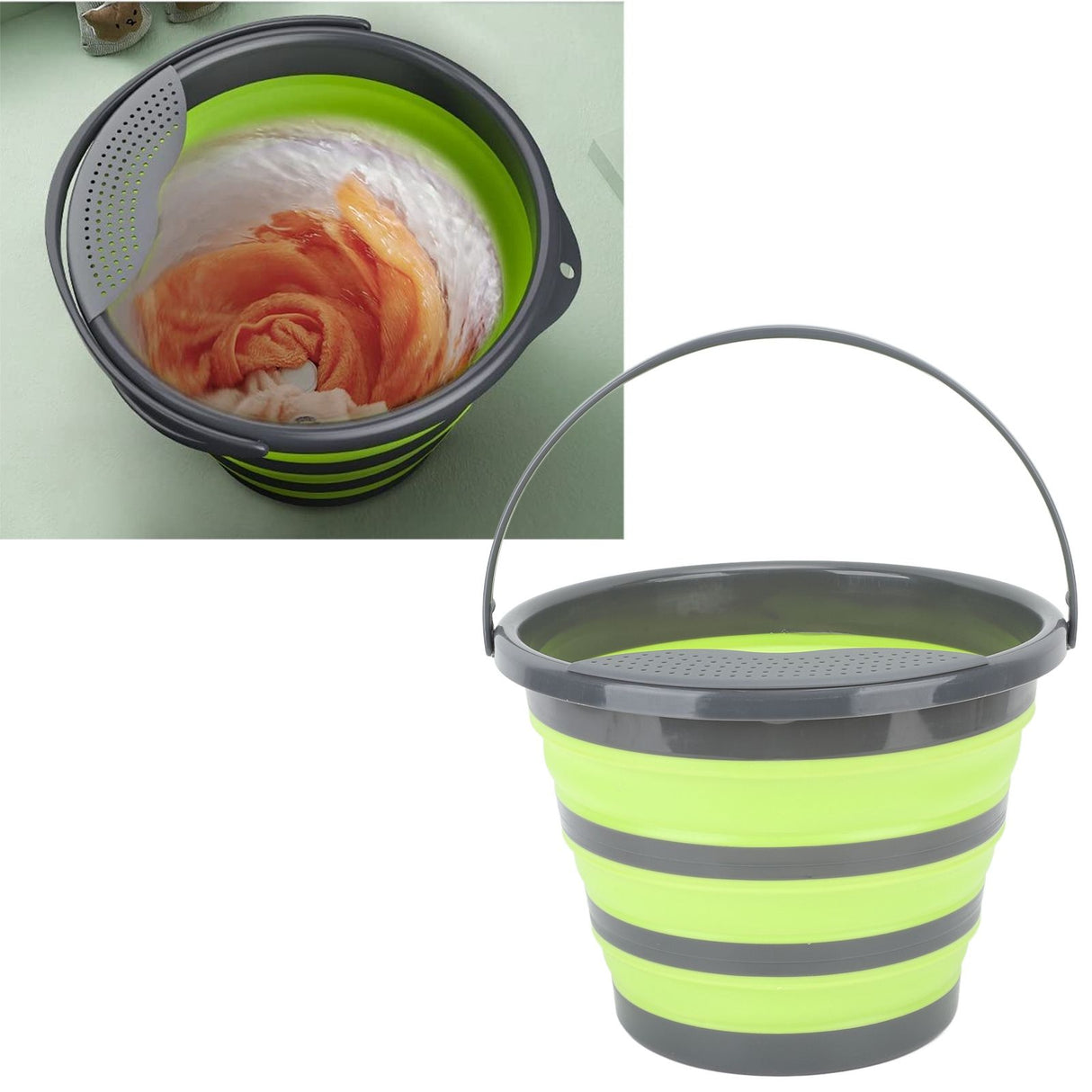 24W Portable Washing Machine Dormitory Sock Underwear Mini Washer Mini Washing Machine with 10L Foldable Laundry Bucket
