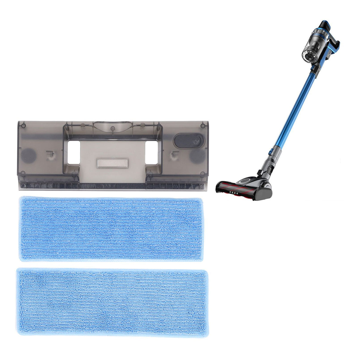 Vacuum Replacement Water Tank with 2 Mopping Pad Easy Install Vacuum Cleaner Parts for PROSCENIC P10 P11