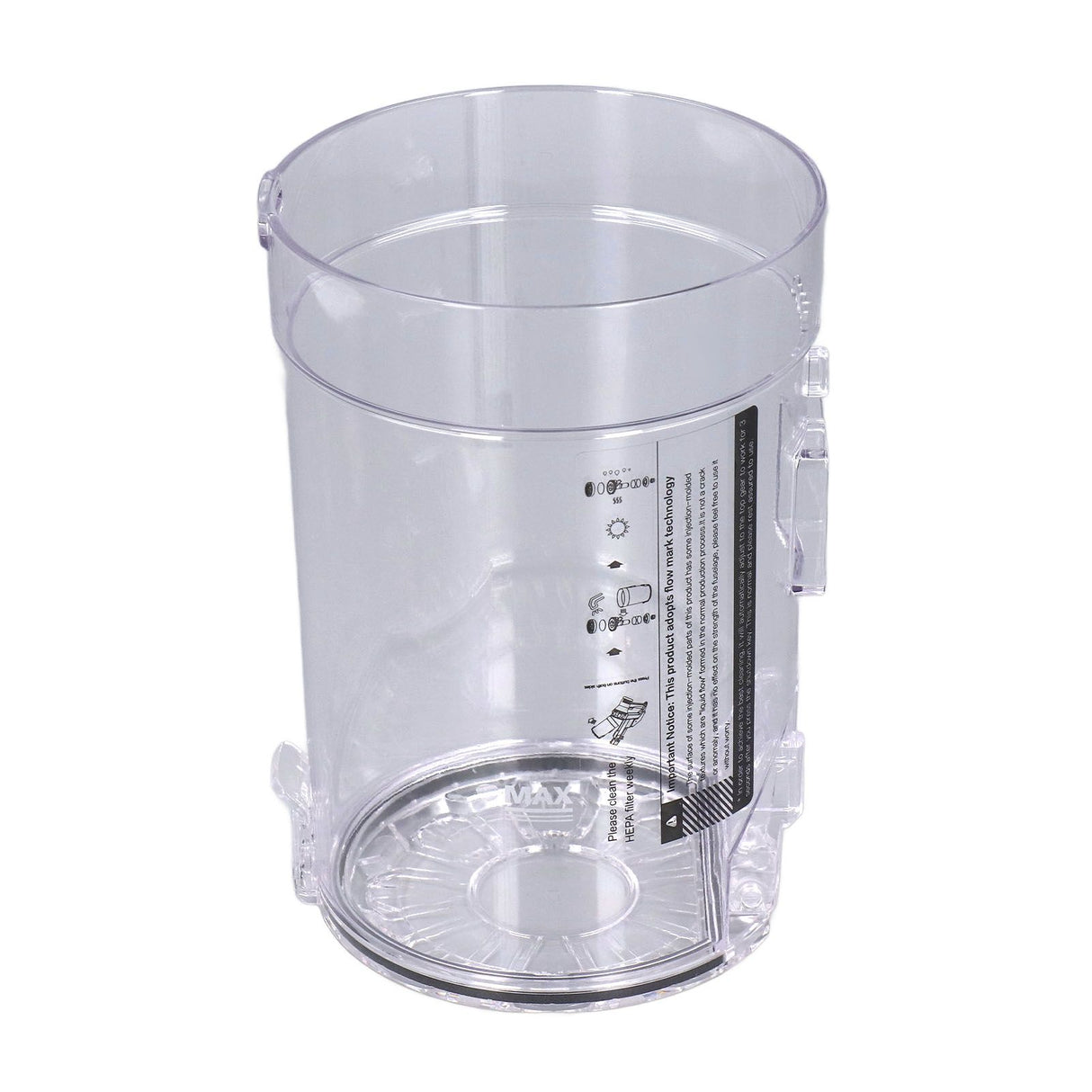 Vacuum Cleaner Dust Bucket ABS Handheld Cordless Vacuum Cleaner Dust Collection Cup Replacement for Proscenic P10 P11 P10PRO Accessories