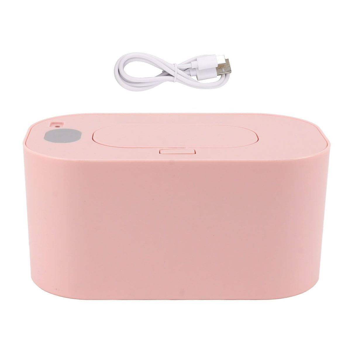 Wipe Warmer Wet Wipe Dispenser USB Powered Constant Temperature Large Capacity with Display Wipe Heater for Infants Pink
