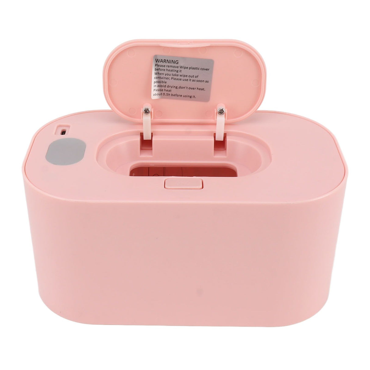 Wipe Warmer Wet Wipe Dispenser USB Powered Constant Temperature Large Capacity with Display Wipe Heater for Infants Pink