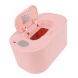 Wipe Warmer Wet Wipe Dispenser USB Powered Constant Temperature Large Capacity with Display Wipe Heater for Infants Pink - Extra Image