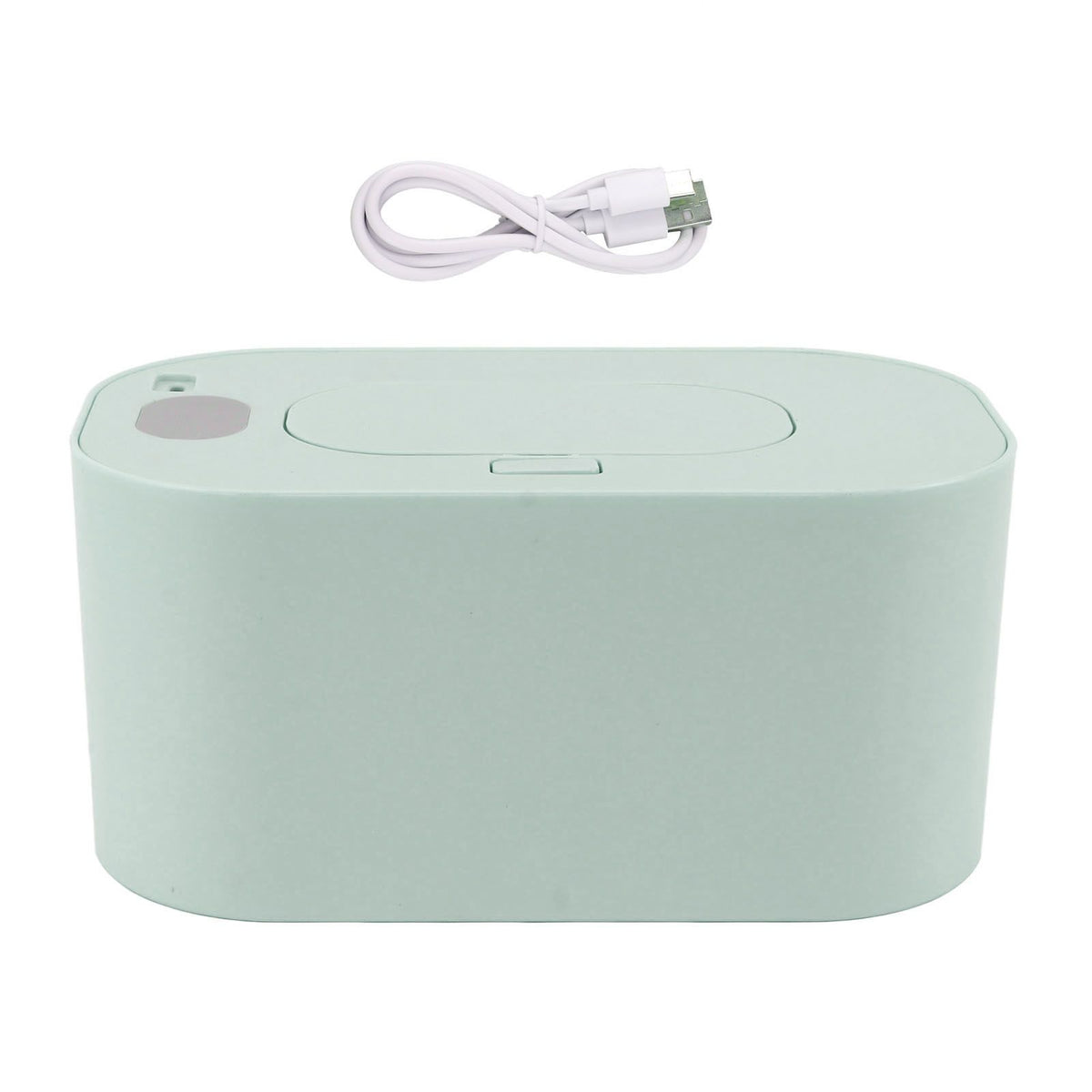 Wipe Warmer Wet Wipe Dispenser USB Powered Constant Temperature Large Capacity with Display Wipe Heater for Infants Green