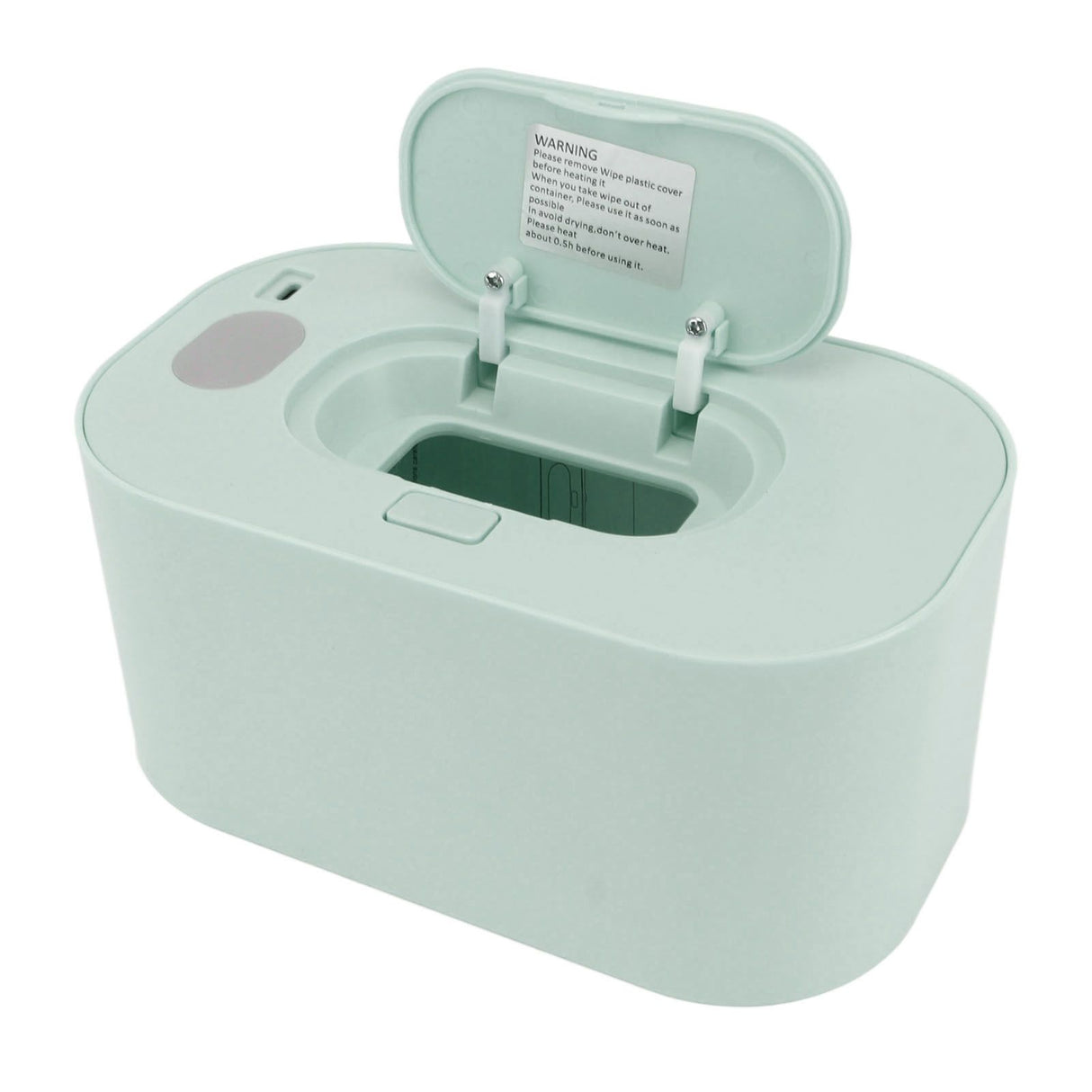 Wipe Warmer Wet Wipe Dispenser USB Powered Constant Temperature Large Capacity with Display Wipe Heater for Infants Green