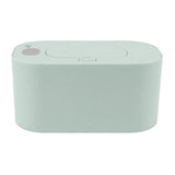 Wipe Warmer Wet Wipe Dispenser USB Powered Constant Temperature Large Capacity with Display Wipe Heater for Infants Green - Low Angle