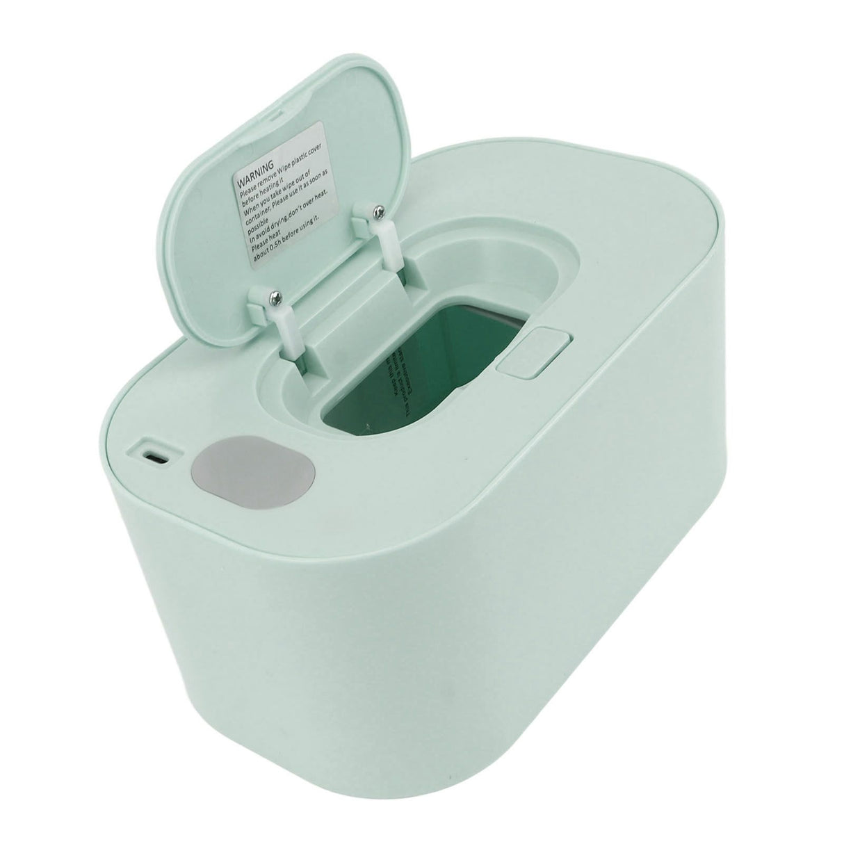 Wipe Warmer Wet Wipe Dispenser USB Powered Constant Temperature Large Capacity with Display Wipe Heater for Infants Green