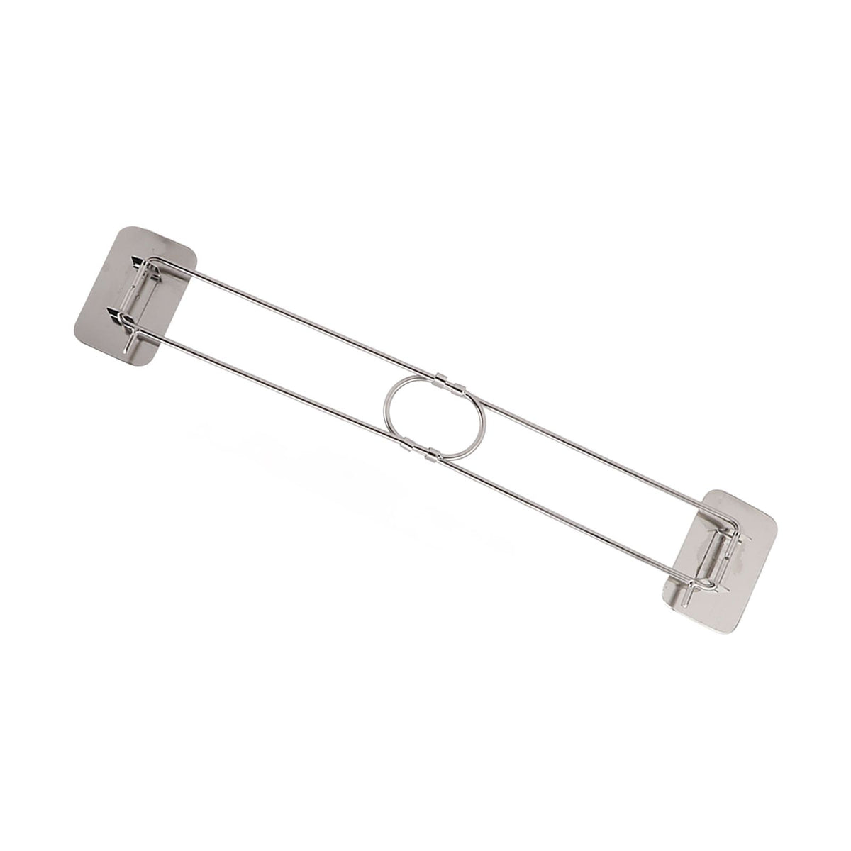 RV Corner Storage Bar Stainless Steel Adjustable Steel Rod with Hook for Securing