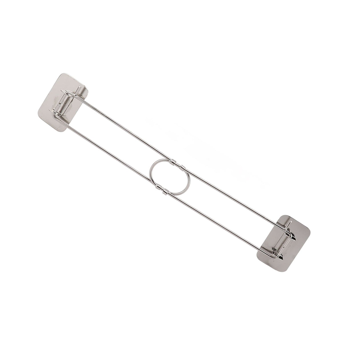 RV Corner Storage Bar Stainless Steel Adjustable Steel Rod with Hook for Securing
