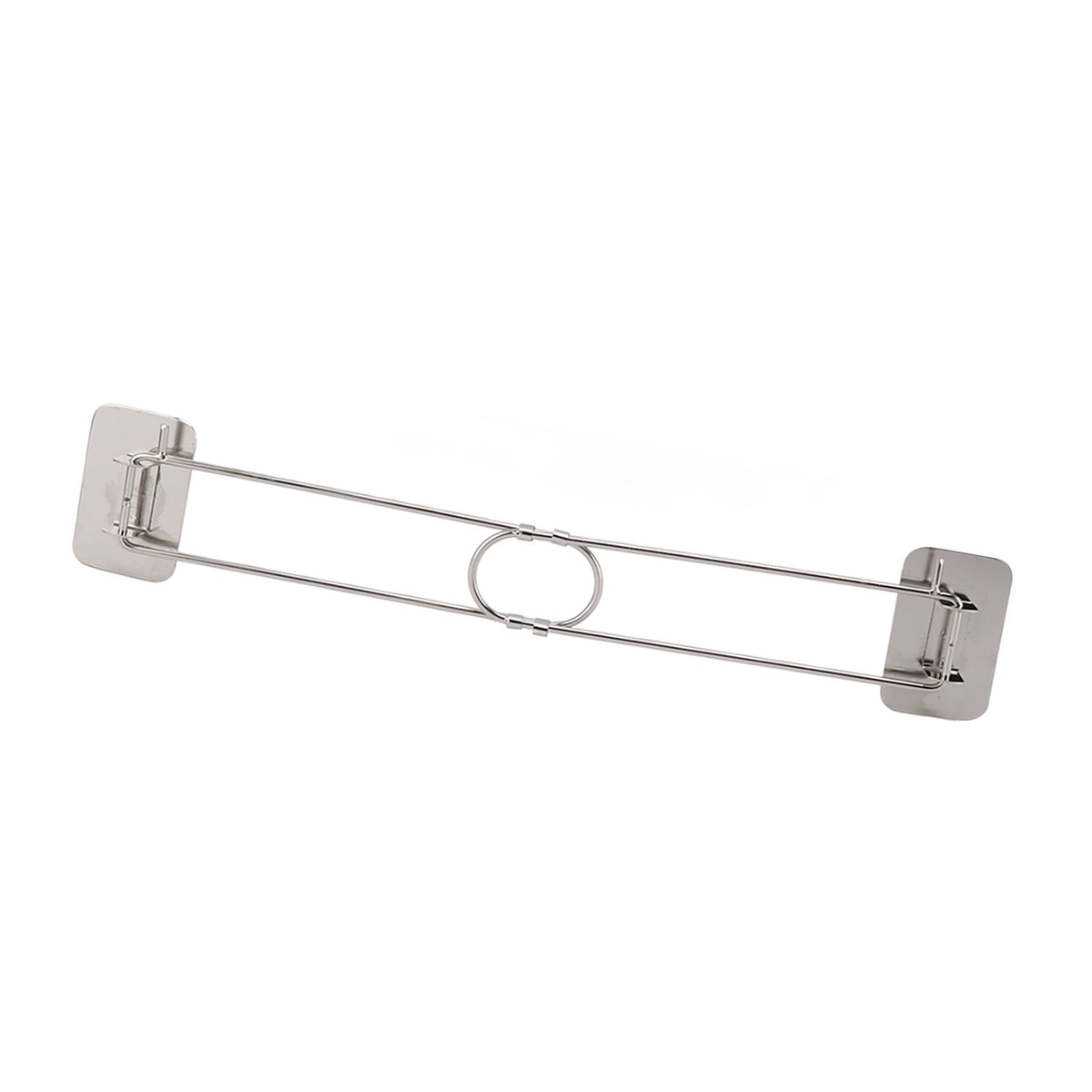 RV Corner Storage Bar Stainless Steel Adjustable Steel Rod with Hook for Securing