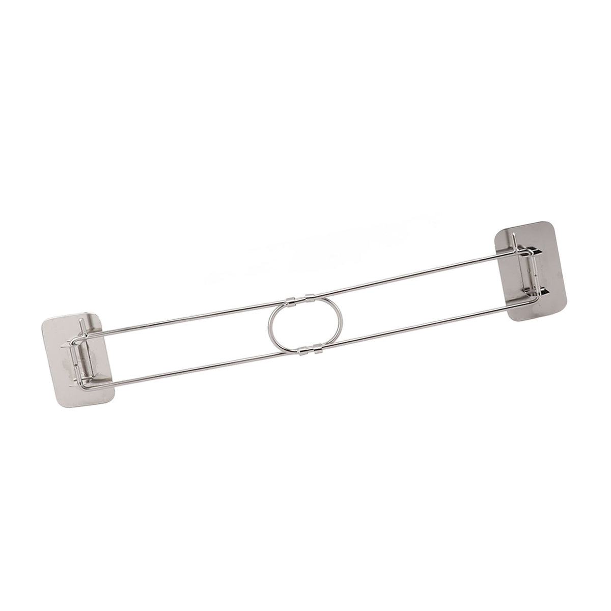 RV Corner Storage Bar Stainless Steel Adjustable Steel Rod with Hook for Securing