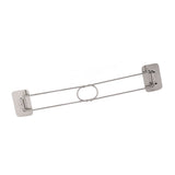 RV Corner Storage Bar Stainless Steel Adjustable Steel Rod with Hook for Securing - Close-Up Angle