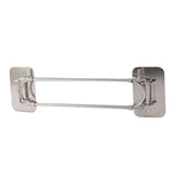 RV Corner Storage Bar Stainless Steel Adjustable Steel Rod with Hook for Securing