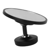 Coffee Maker Magnetic Mirror with 360° Rotating Base Aluminum Alloy Dual Ball Joints Coffee Flow Rate Observation Reflector Mirror Black - Side View