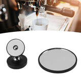 Coffee Maker Magnetic Mirror with 360° Rotating Base Aluminum Alloy Dual Ball Joints Coffee Flow Rate Observation Reflector Mirror Black - Extra Image