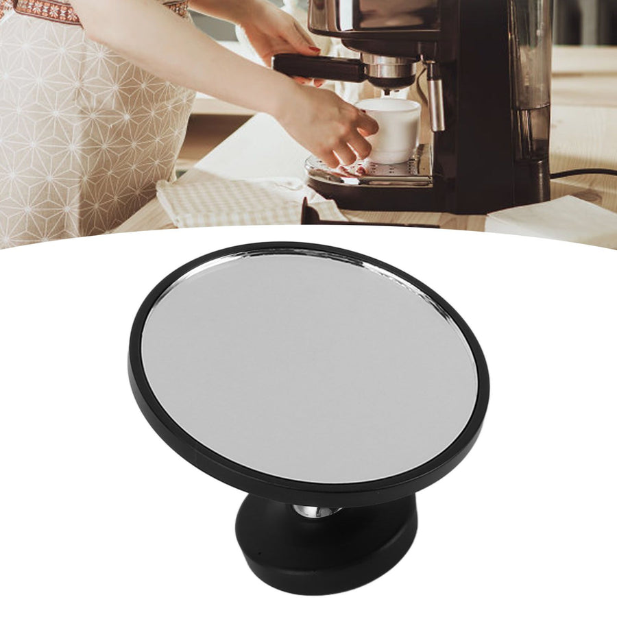 Coffee Maker Magnetic Mirror with 360° Rotating Base Aluminum Alloy Dual Ball Joints Coffee Flow Rate Observation Reflector Mirror Black