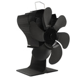 Stove Fan 6 Blades Fireplace Fan Heat Powered Fast Warm Circulation Quiet Heat Resistant Thermoeletric Fan for Log Burner Home