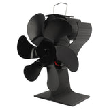 Stove Fan 6 Blades Fireplace Fan Heat Powered Fast Warm Circulation Quiet Heat Resistant Thermoeletric Fan for Log Burner Home