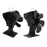 Stove Fan 6 Blades Fireplace Fan Heat Powered Fast Warm Circulation Quiet Heat Resistant Thermoeletric Fan for Log Burner Home