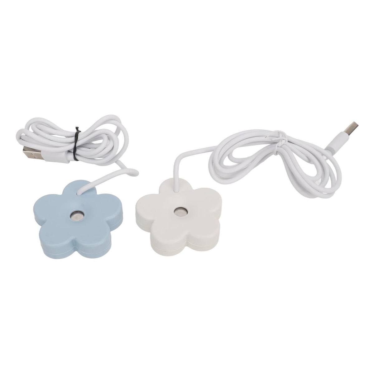 Small Flower USB Humidifier Creative Cute Atomization Mist Maker Portable Waterproof Air Humidifier White Blue