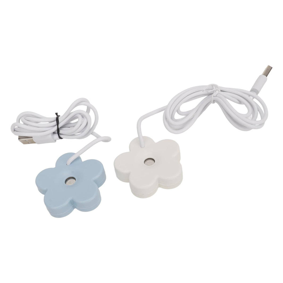 Small Flower USB Humidifier Creative Cute Atomization Mist Maker Portable Waterproof Air Humidifier White Blue
