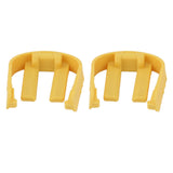 2 PCS Car Washer Quick Connector Buckle Lightweight ABS Power Washer C Clip Buckle for Karcher K2 K3 K7 Yellow - Top-Down View