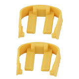 2 PCS Car Washer Quick Connector Buckle Lightweight ABS Power Washer C Clip Buckle for Karcher K2 K3 K7 Yellow - 45-Degree Angle