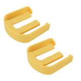 2 PCS Car Washer Quick Connector Buckle Lightweight ABS Power Washer C Clip Buckle for Karcher K2 K3 K7 Yellow - Close-Up Angle
