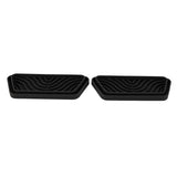 2Pcs Refrigerator Water Drip Tray Catcher Trapezoidal Silicone Refrigerator Drip Tray Catcher for GE for Samsung Black