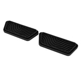 2Pcs Refrigerator Water Drip Tray Catcher Trapezoidal Silicone Refrigerator Drip Tray Catcher for GE for Samsung Black - 45-Degree Angle