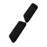 2Pcs Refrigerator Water Drip Tray Catcher Trapezoidal Silicone Refrigerator Drip Tray Catcher for GE for Samsung Black - Low Angle