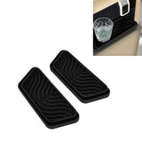2Pcs Refrigerator Water Drip Tray Catcher Trapezoidal Silicone Refrigerator Drip Tray Catcher for GE for Samsung Black - Extra Image