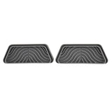 2Pcs Refrigerator Water Drip Tray Catcher Trapezoidal Silicone Refrigerator Drip Tray Catcher for GE for Samsung Grey