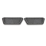 2Pcs Refrigerator Water Drip Tray Catcher Trapezoidal Silicone Refrigerator Drip Tray Catcher for GE for Samsung Grey - Top-Down View
