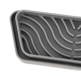 2Pcs Refrigerator Water Drip Tray Catcher Trapezoidal Silicone Refrigerator Drip Tray Catcher for GE for Samsung Grey