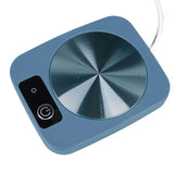 Coffee Warmer Smart Constant Temperature USB Powered Portable Mug Warmer for Office Travel Home Blue - Top-Down View