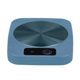 Coffee Warmer Smart Constant Temperature USB Powered Portable Mug Warmer for Office Travel Home Blue - Rear View