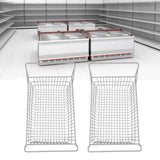 2pcs Freezer Baskets for Chest Freezer Household Wire Storage Basket Bins Organizer with High Low Handles for Kitchen Pantry Cabinet 50x24cm / 19.7x9.4in - Extra Image