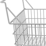 2pcs Freezer Baskets for Chest Freezer Household Wire Storage Basket Bins Organizer with High Low Handles for Kitchen Pantry Cabinet 50x24cm / 19.7x9.4in - Extra Image