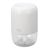 200ml Aromatherapy Diffuser Aroma Diffuser Aromatherapy Machine Mist Humidifier with 7 Colorful Ambient Lights for Household Bedroom Car Desktop White - Side View