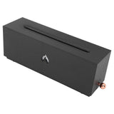 Flame Air Diffuser 3D Fireplace Appearance Multi Colored Fire Automatic Power Off Protection 320ml Silent Flame Mist Air Humidifier for Bedroom Office Black