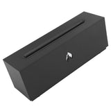Flame Air Diffuser 3D Fireplace Appearance Multi Colored Fire Automatic Power Off Protection 320ml Silent Flame Mist Air Humidifier for Bedroom Office Black - Side View