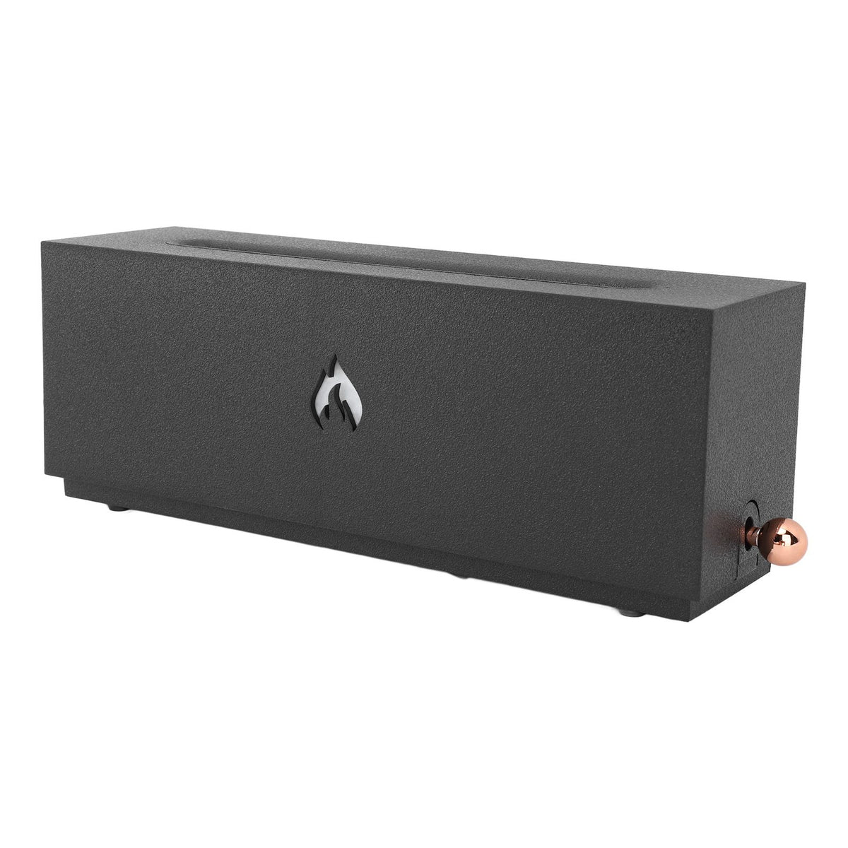 Flame Air Diffuser 3D Fireplace Appearance Multi Colored Fire Automatic Power Off Protection 320ml Silent Flame Mist Air Humidifier for Bedroom Office Black