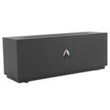 Flame Air Diffuser 3D Fireplace Appearance Multi Colored Fire Automatic Power Off Protection 320ml Silent Flame Mist Air Humidifier for Bedroom Office Black - Rear View