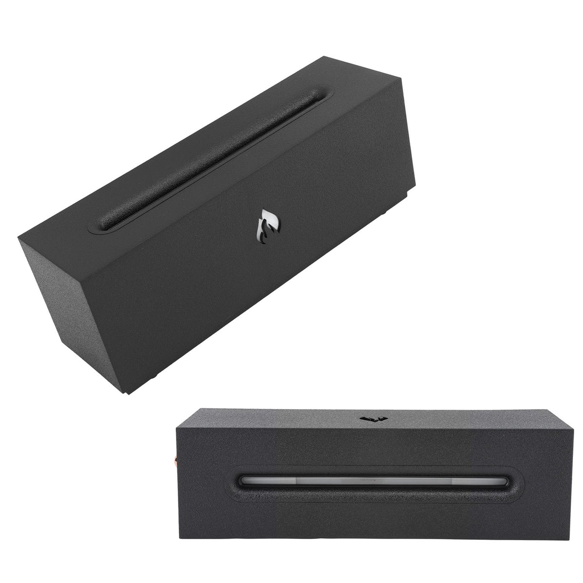 Flame Air Diffuser 3D Fireplace Appearance Multi Colored Fire Automatic Power Off Protection 320ml Silent Flame Mist Air Humidifier for Bedroom Office Black