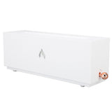 Flame Air Diffuser 3D Fireplace Appearance Multi Colored Fire Automatic Power Off Protection 320ml Silent Flame Mist Air Humidifier for Bedroom Office White