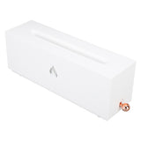Flame Air Diffuser 3D Fireplace Appearance Multi Colored Fire Automatic Power Off Protection 320ml Silent Flame Mist Air Humidifier for Bedroom Office White