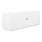 Flame Air Diffuser 3D Fireplace Appearance Multi Colored Fire Automatic Power Off Protection 320ml Silent Flame Mist Air Humidifier for Bedroom Office White