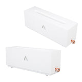 Flame Air Diffuser 3D Fireplace Appearance Multi Colored Fire Automatic Power Off Protection 320ml Silent Flame Mist Air Humidifier for Bedroom Office White