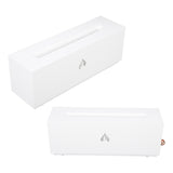 Flame Air Diffuser 3D Fireplace Appearance Multi Colored Fire Automatic Power Off Protection 320ml Silent Flame Mist Air Humidifier for Bedroom Office White - Extra Image