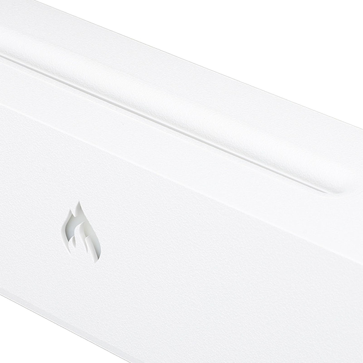Flame Air Diffuser 3D Fireplace Appearance Multi Colored Fire Automatic Power Off Protection 320ml Silent Flame Mist Air Humidifier for Bedroom Office White